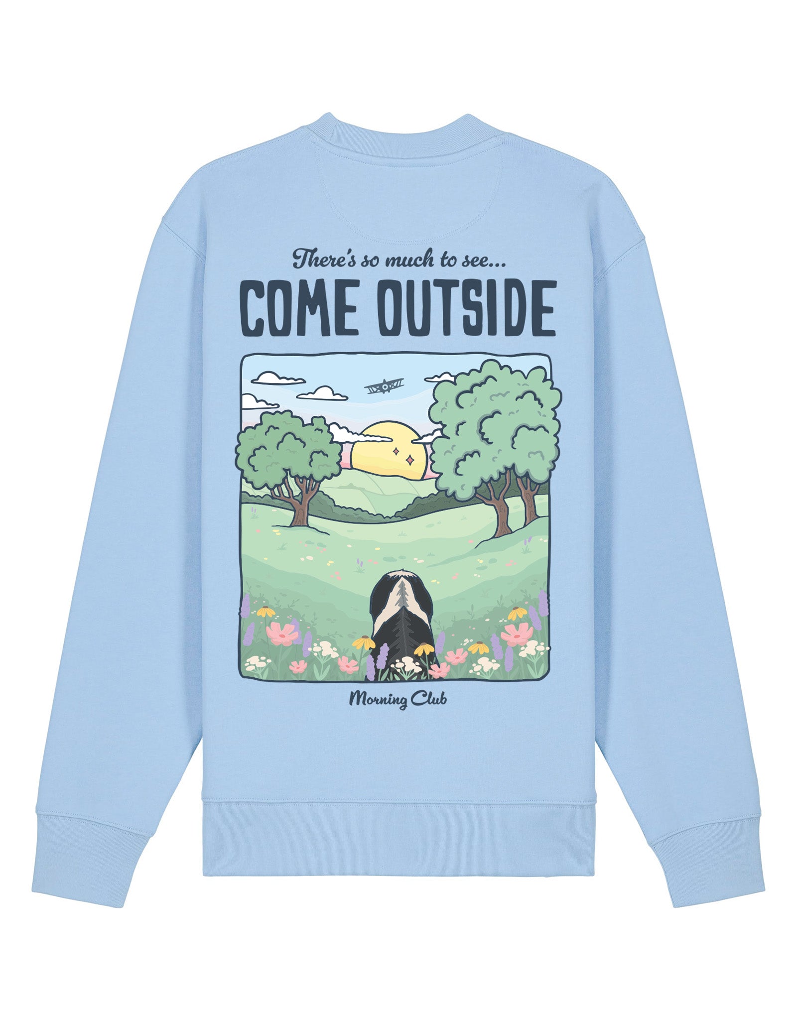 Come Outside Printed Organic Cotton Sweatshirt