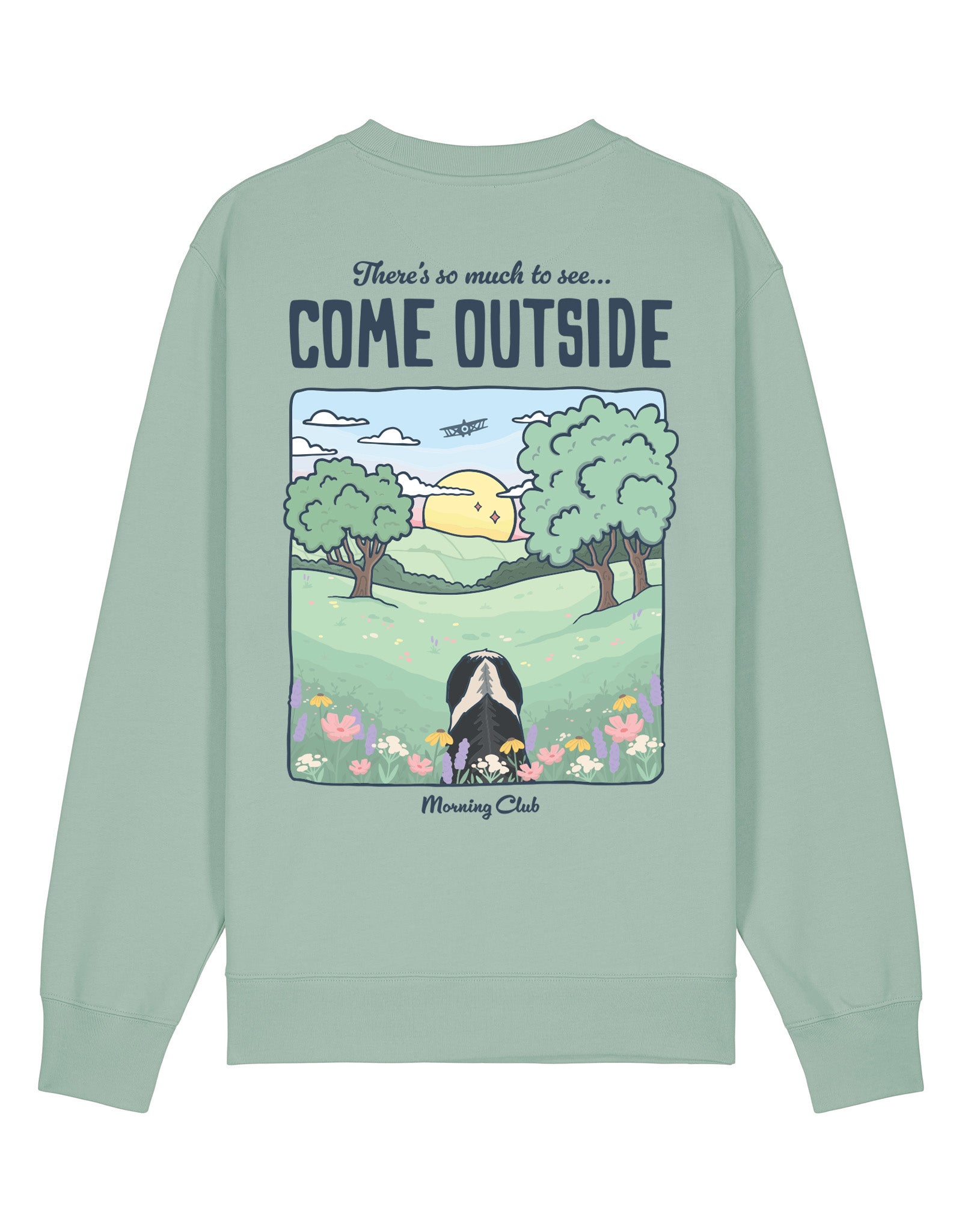 Come Outside Printed Organic Cotton Sweatshirt