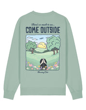 Come Outside Printed Organic Cotton Sweatshirt