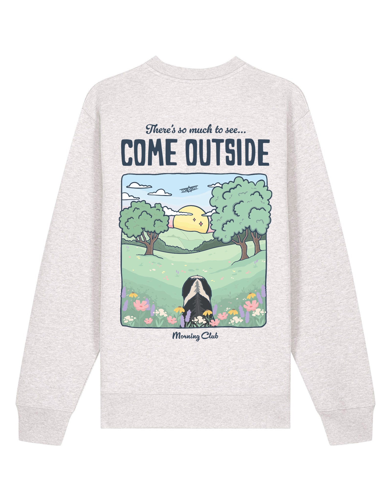 Come Outside Printed Organic Cotton Sweatshirt