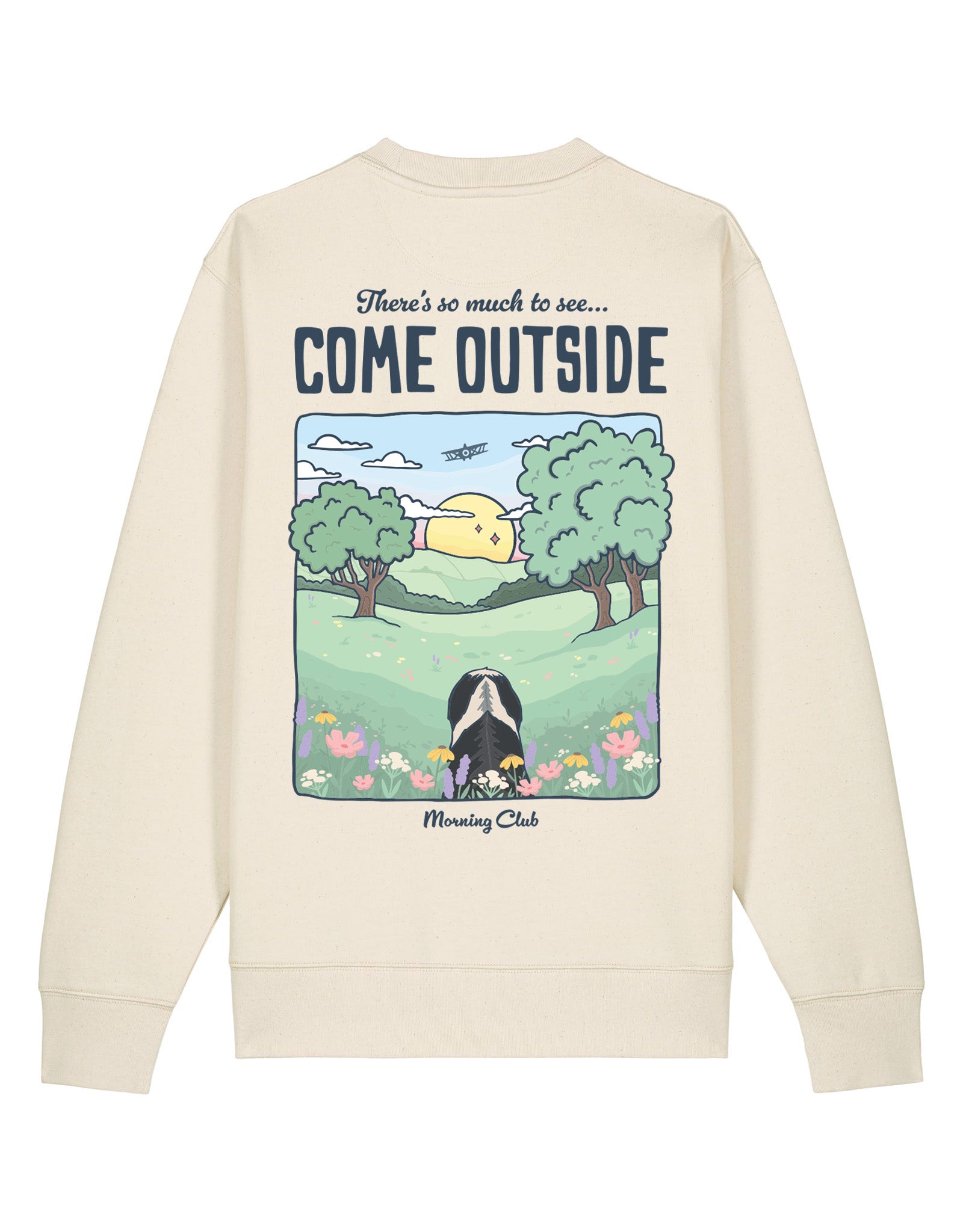 Come Outside Printed Organic Cotton Sweatshirt