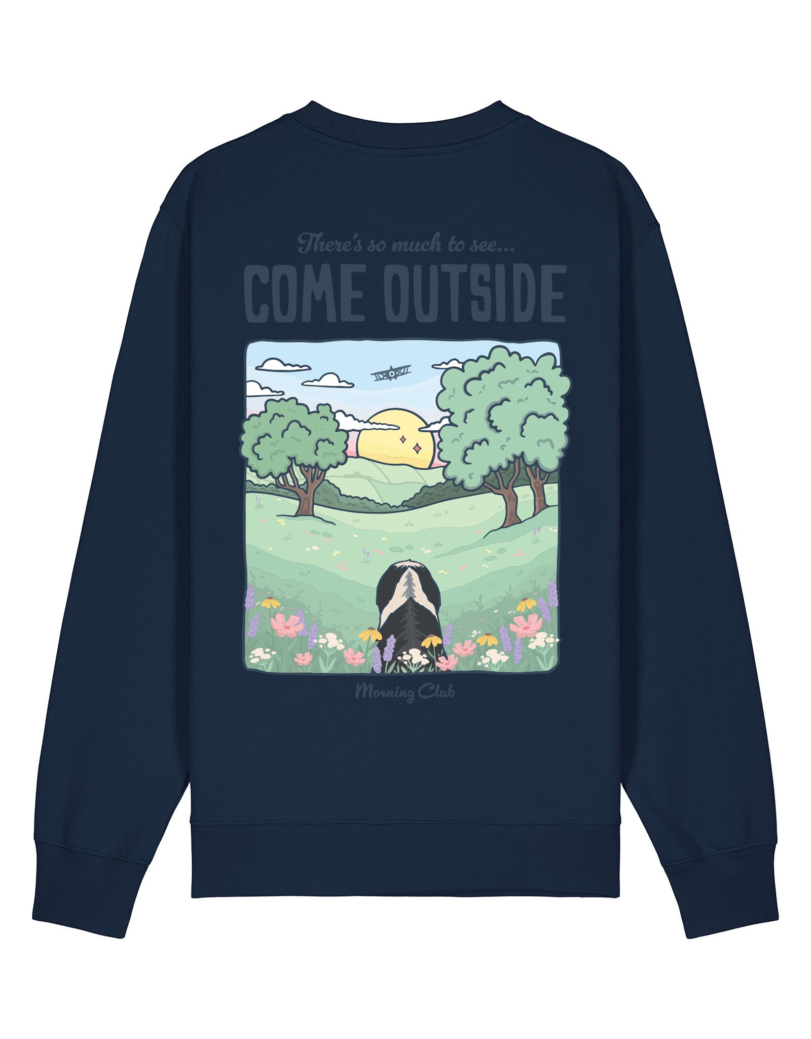 Come Outside Printed Organic Cotton Sweatshirt