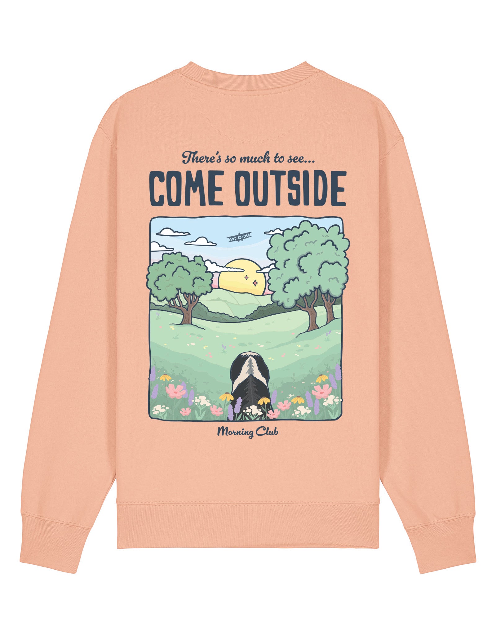 Come Outside Printed Organic Cotton Sweatshirt