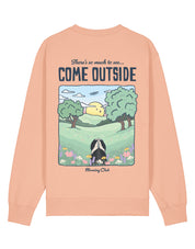 Come Outside Printed Organic Cotton Sweatshirt