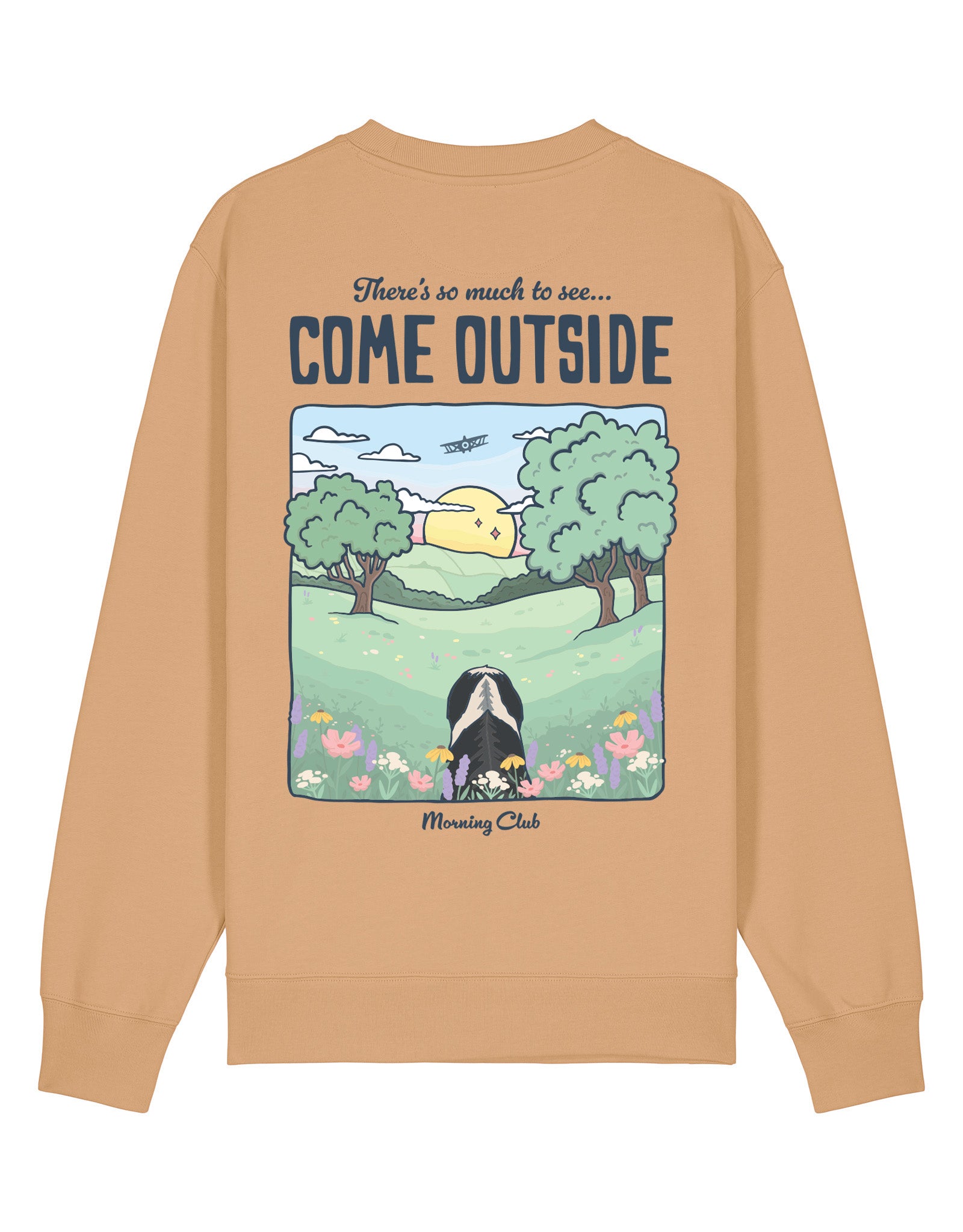 Come Outside Printed Organic Cotton Sweatshirt