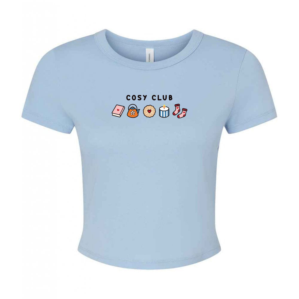 Cosy Club Embroidered Micro Rib Baby Tee