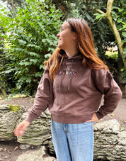 Cosy Club Embroidered Boxy Organic Cotton Hoodie