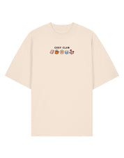 Cosy Club Embroidered Oversized Organic Cotton T-Shirt