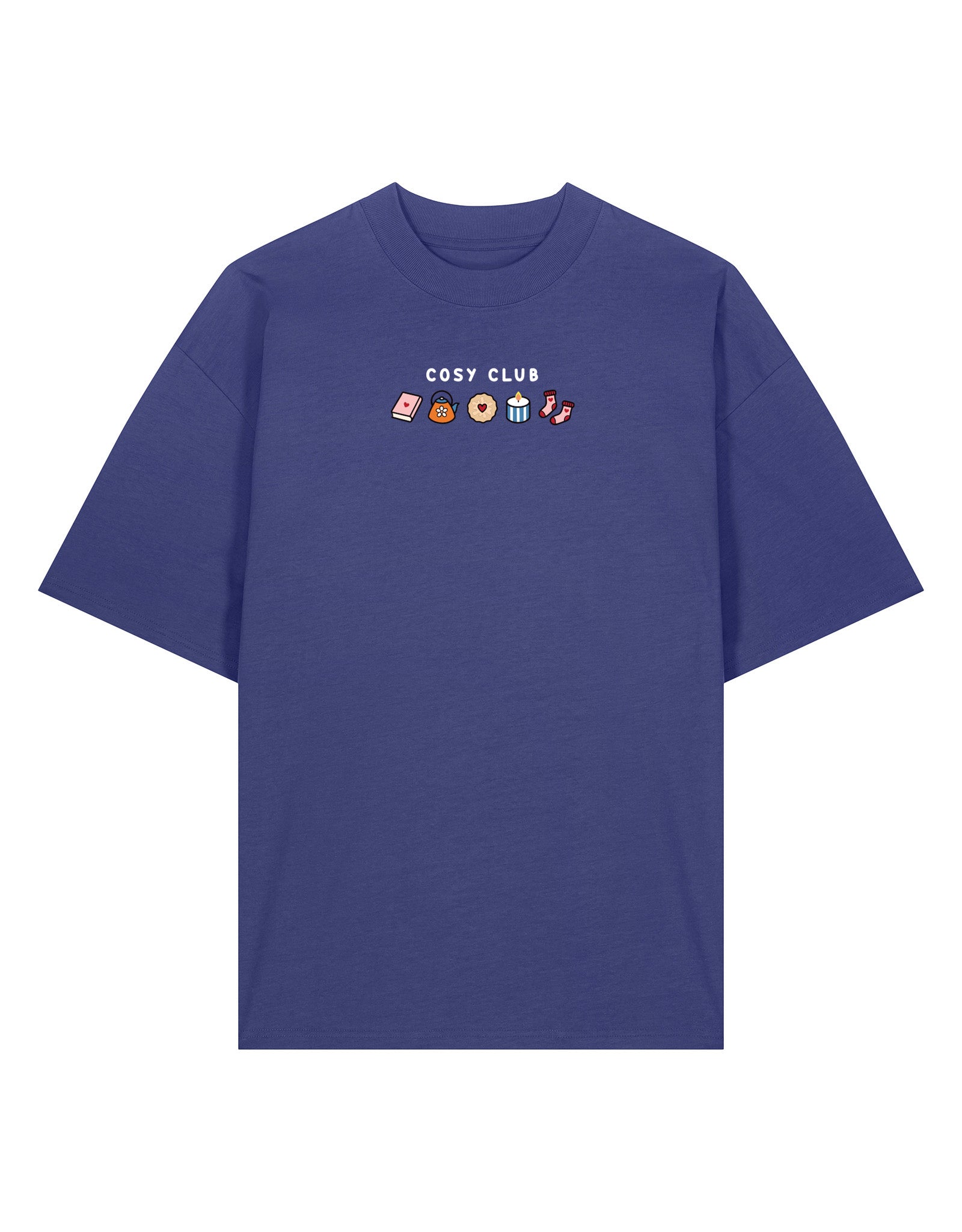 Cosy Club Embroidered Oversized Organic Cotton T-Shirt