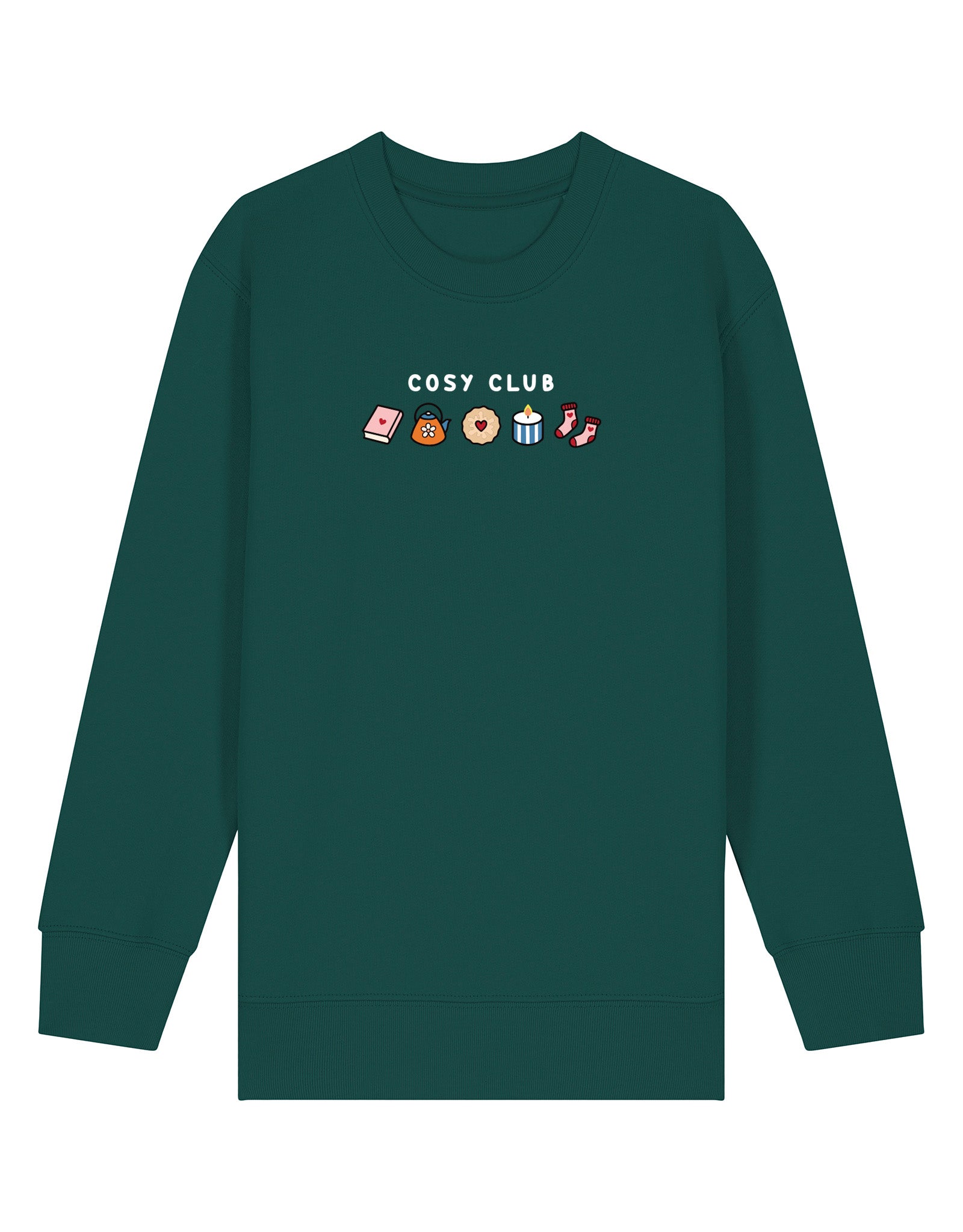 Cosy Club Embroidered Organic Cotton Childrens Sweatshirt