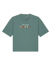 Cosy Club Embroidered Boxy Organic Cotton Tee