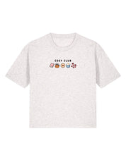 Cosy Club Embroidered Boxy Organic Cotton Tee