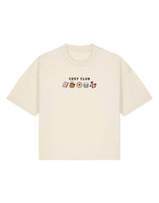 Cosy Club Embroidered Boxy Organic Cotton Tee