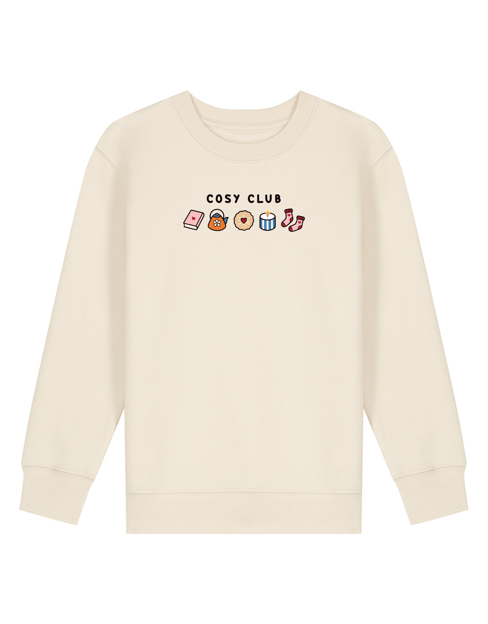 Cosy Club Embroidered Organic Cotton Childrens Sweatshirt