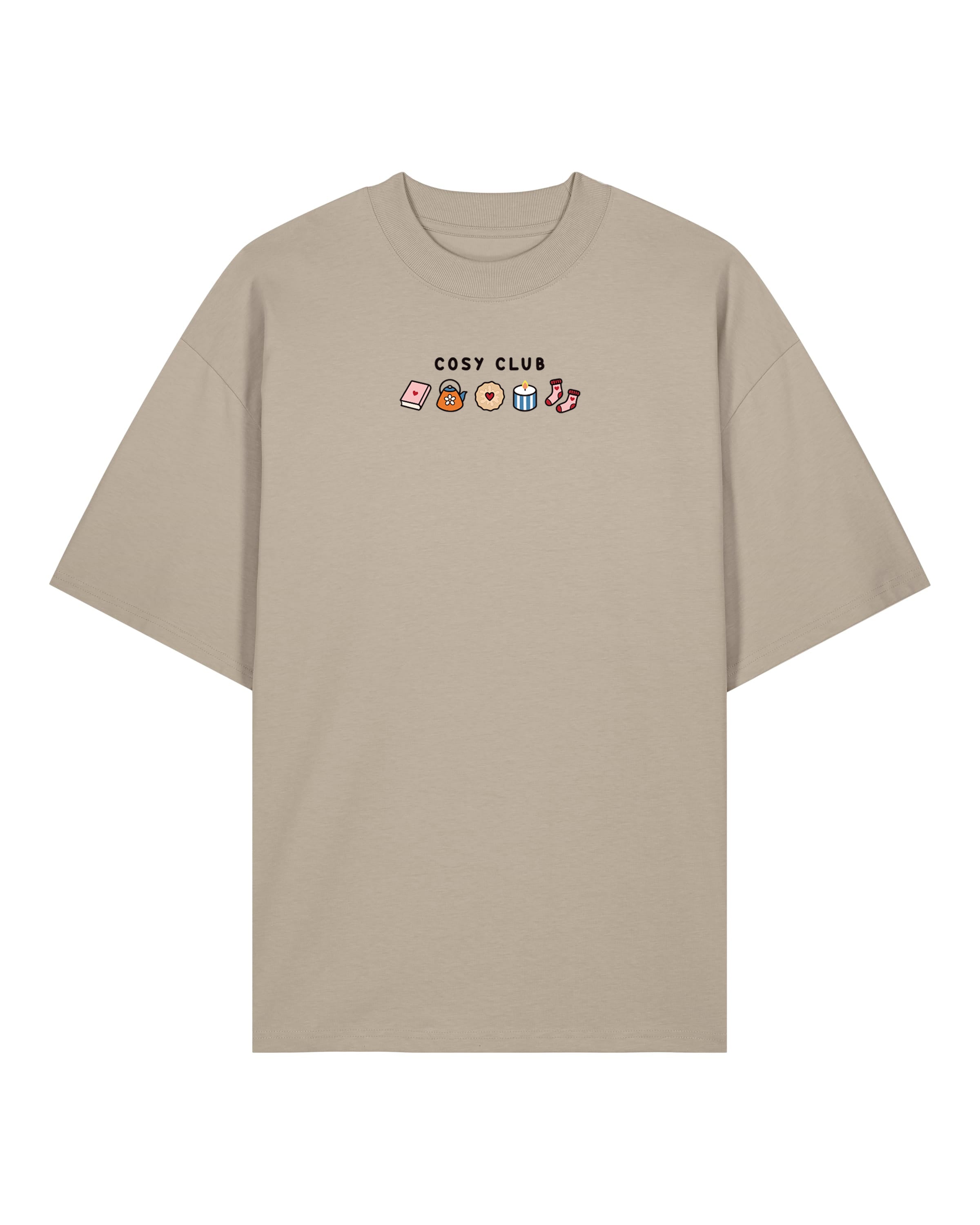Cosy Club Embroidered Oversized Organic Cotton T-Shirt