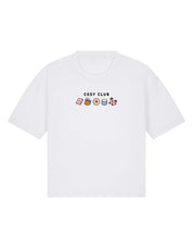 Cosy Club Embroidered Boxy Organic Cotton Tee