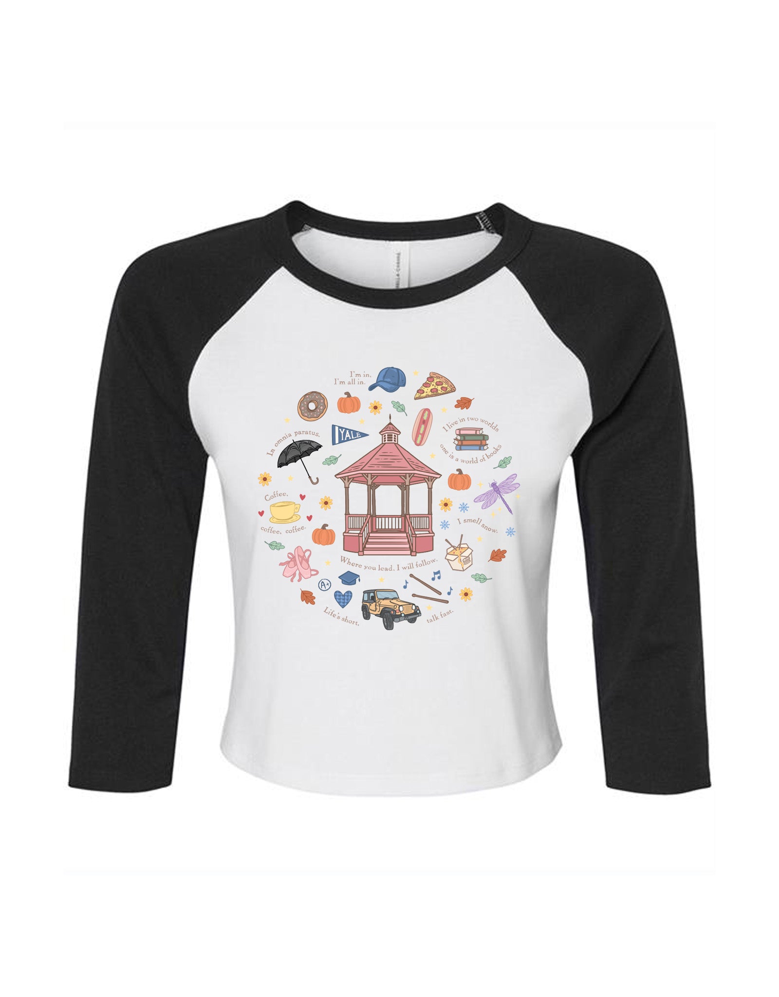 Gilmore Season Micro Rib 3/4 Sleeve Tee