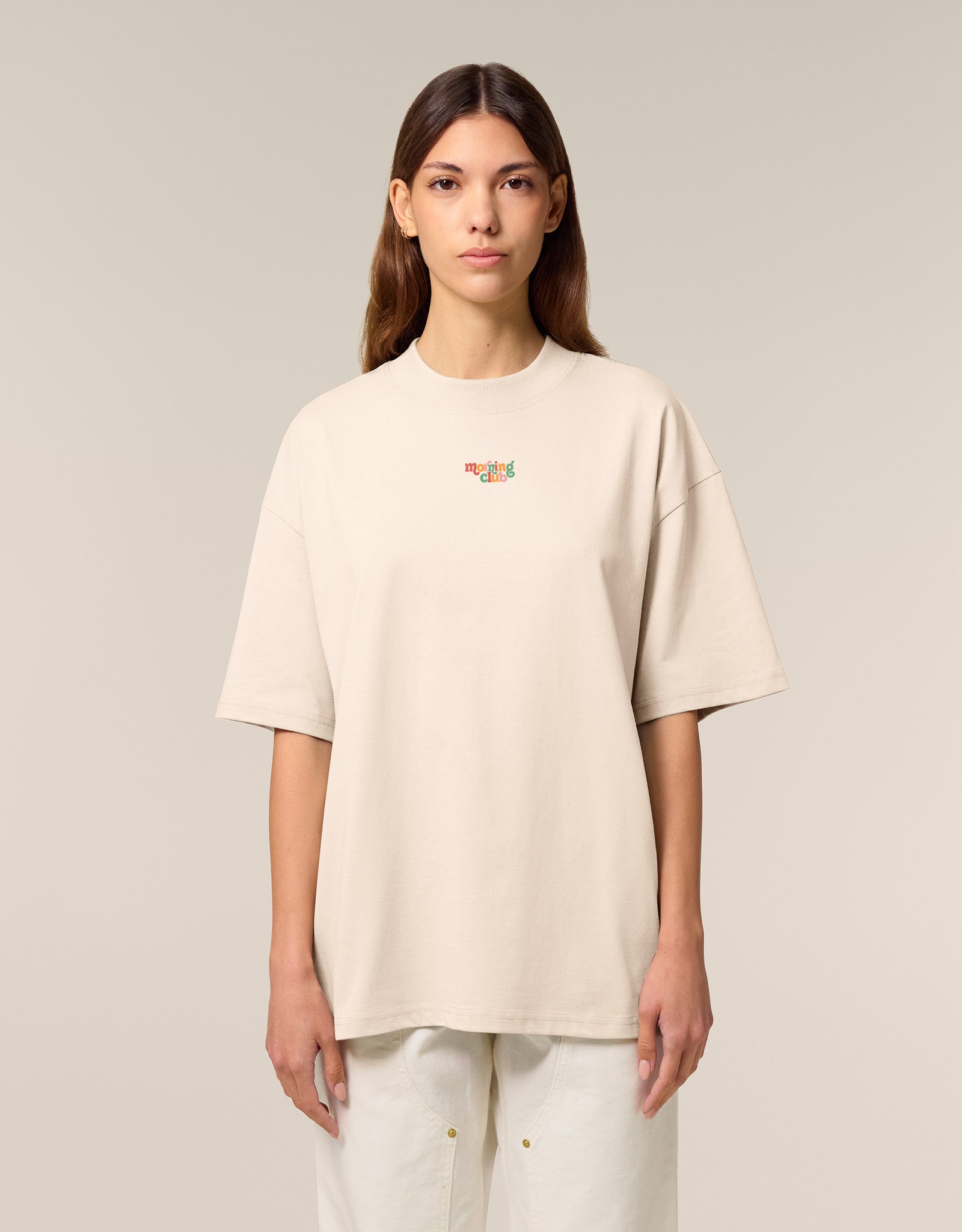 Essential Embroidered Oversized Organic Cotton T-Shirt