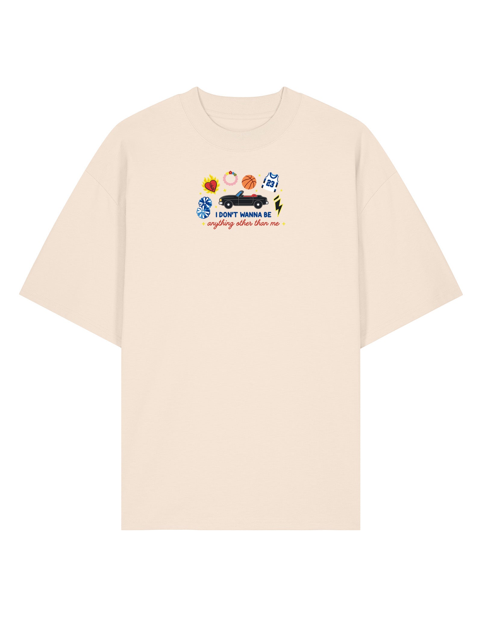 Tree Hill Embroidered Oversized Organic Cotton Tee