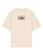 Tree Hill Embroidered Oversized Organic Cotton Tee