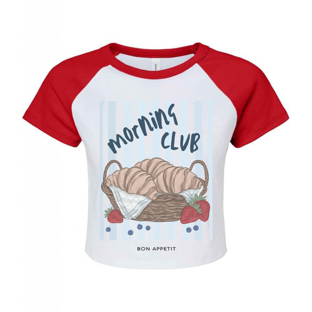 SAMPLERL3 - Croissants Raglan Baby Tee