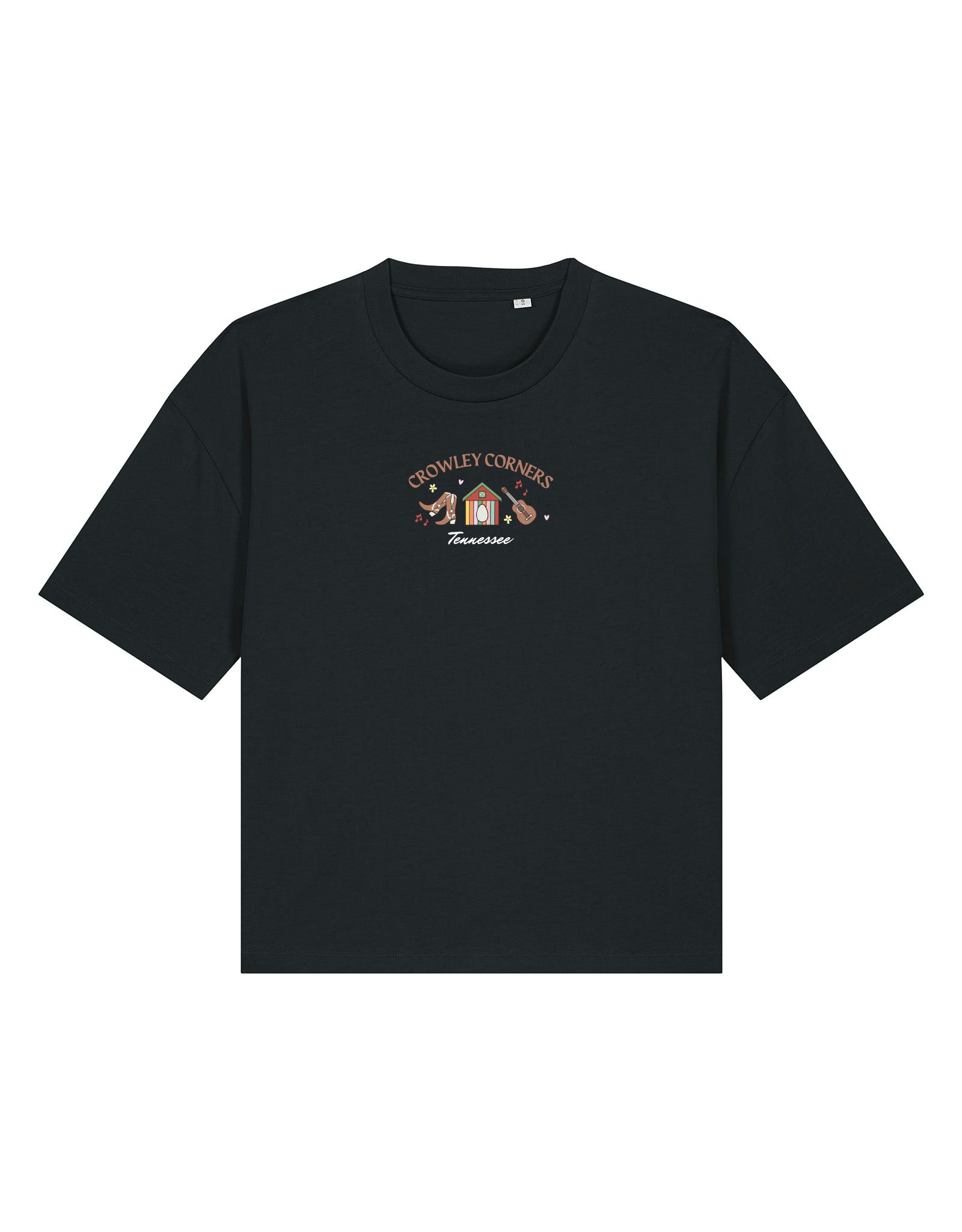 Crowley Corners Embroidered Boxy Organic Cotton Tee