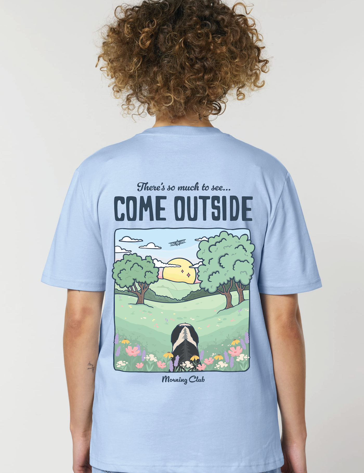 ComeOutsideBlueTee.png