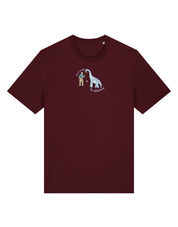 David & Dino Embroidered Organic Cotton T-Shirt