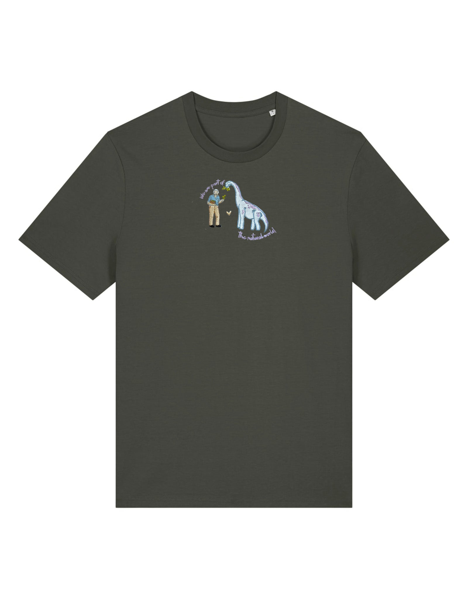 David & Dino Embroidered Organic Cotton T-Shirt
