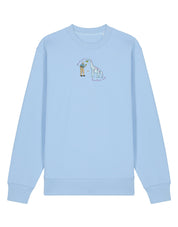 David & Dino Embroidered Organic Cotton Sweatshirt