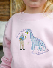 David & Dino Embroidered Organic Cotton Childrens Sweatshirt