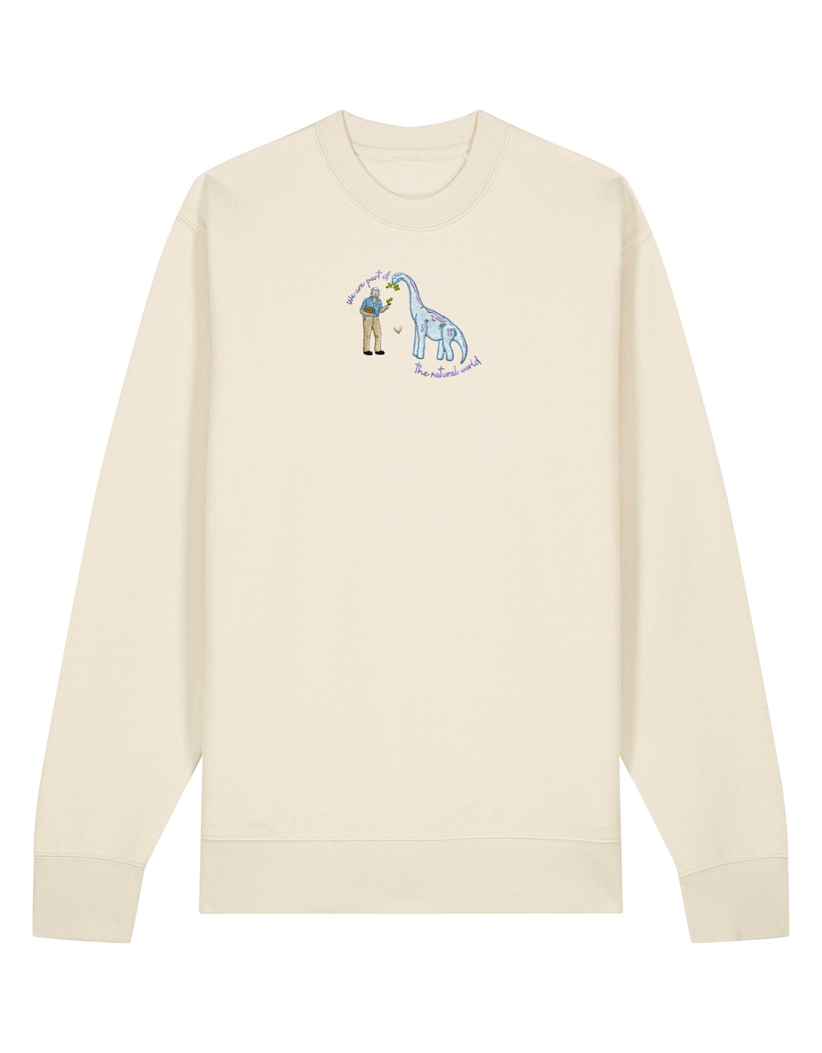David & Dino Embroidered Organic Cotton Sweatshirt