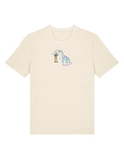 David & Dino Embroidered Organic Cotton T-Shirt