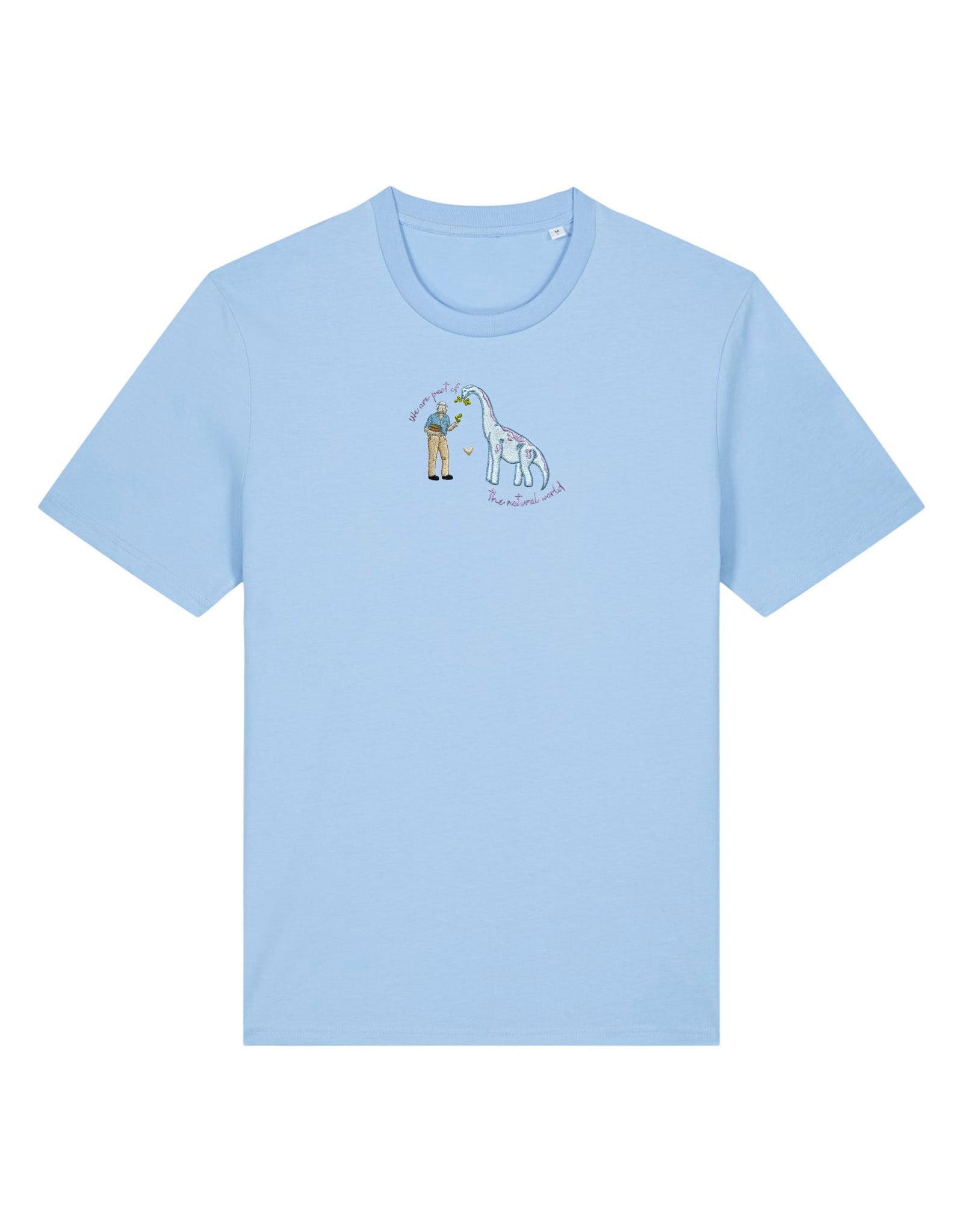 David & Dino Embroidered Organic Cotton T-Shirt