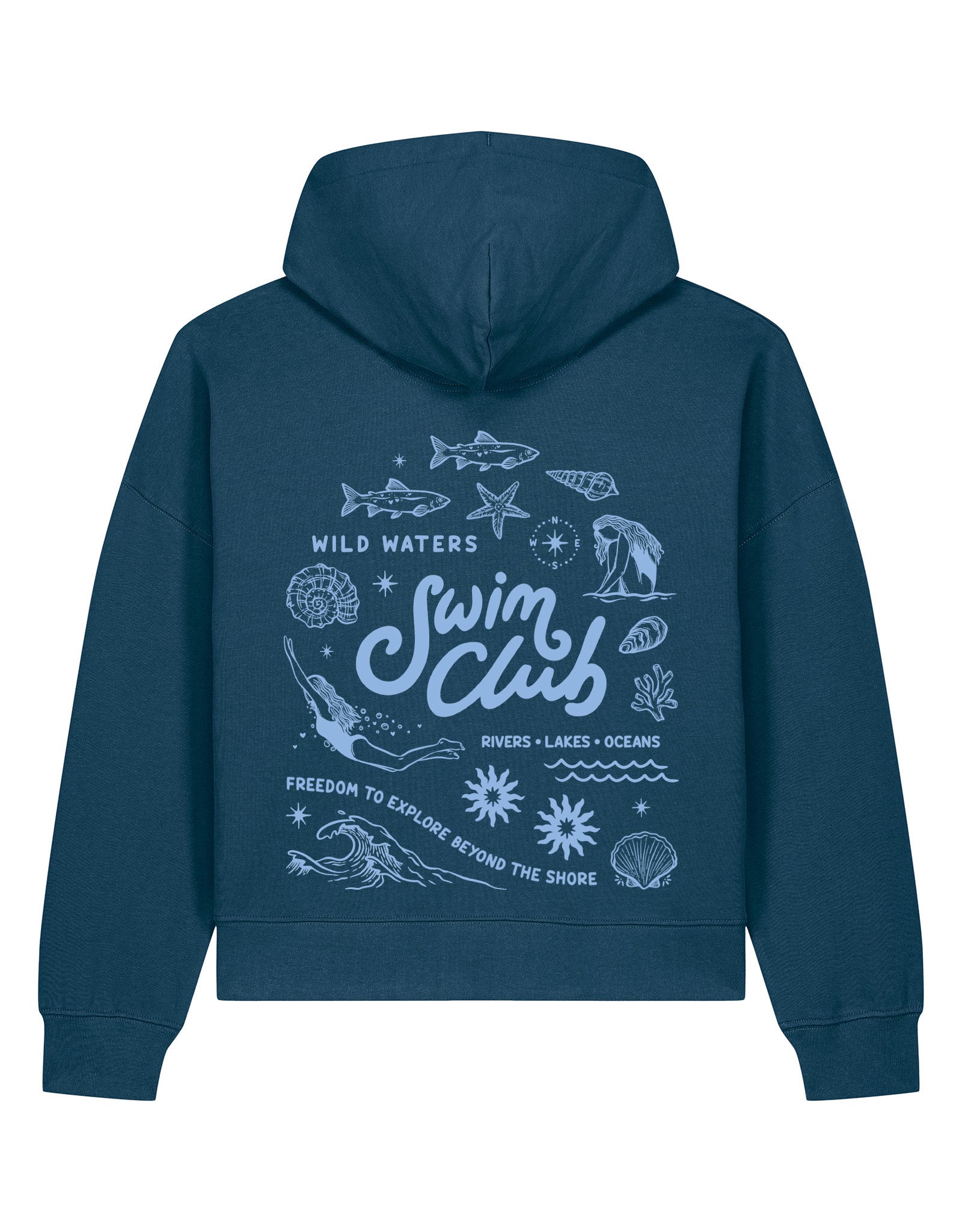 Swim Club Boxy Organic Cotton Hoodie