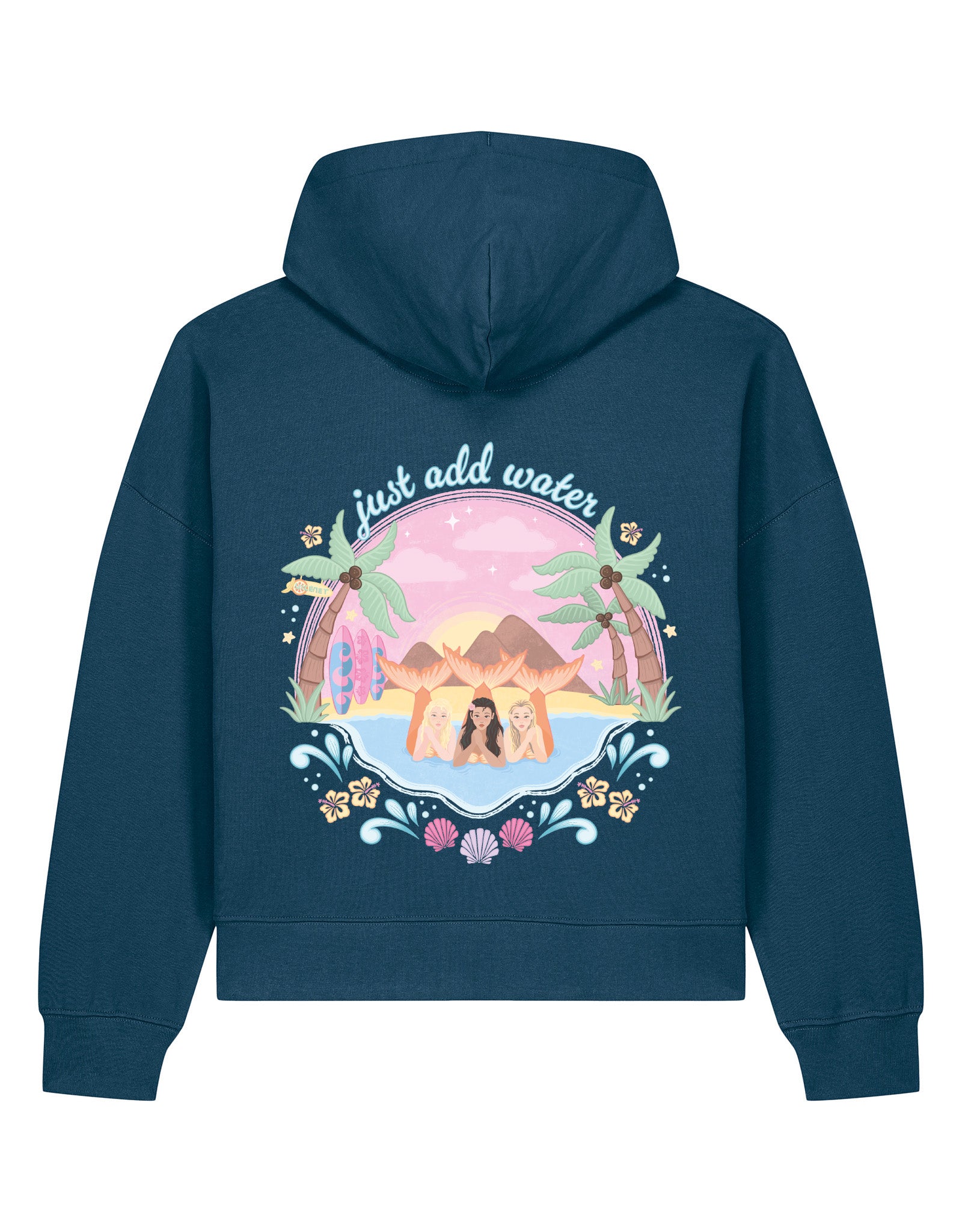 Just Add Water Boxy Organic Cotton Hoodie