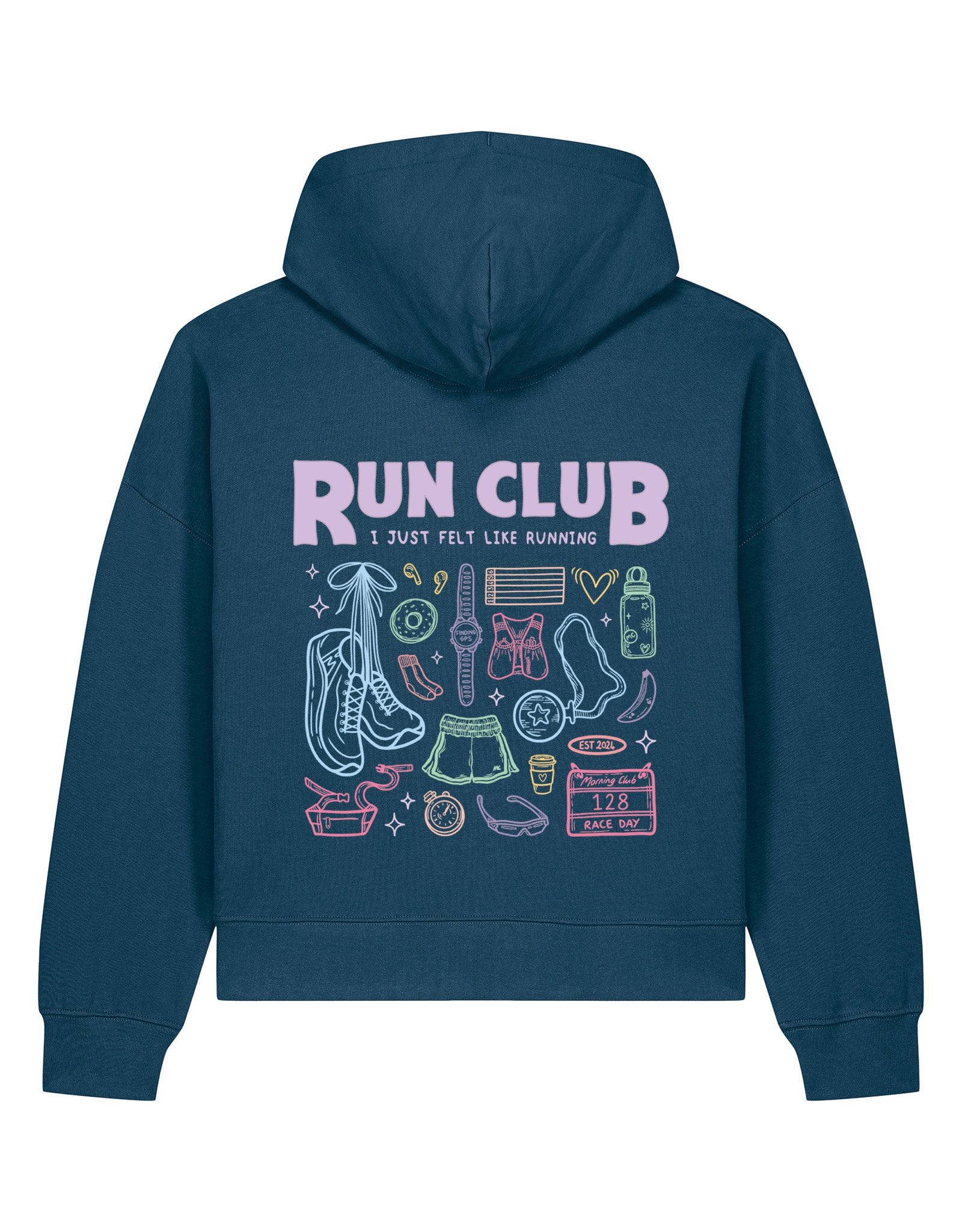 Run Club Boxy Organic Cotton Hoodie