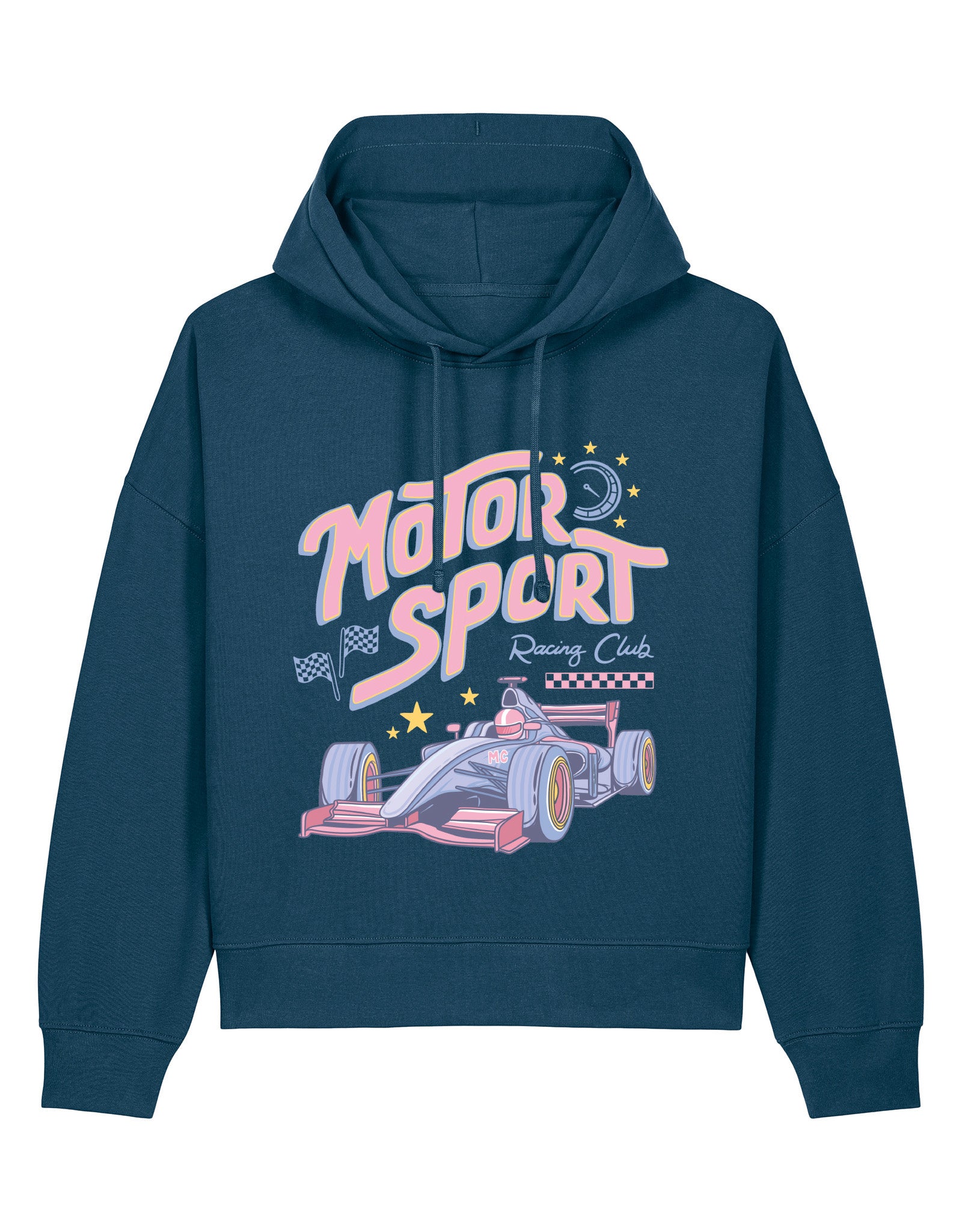 Motorsport Club Boxy Organic Cotton Hoodie