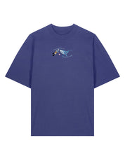 Save The Sea Embroidered Oversized Organic Cotton Tee