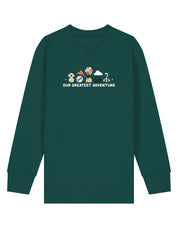 Up Embroidered Organic Cotton Childrens Sweatshirt
