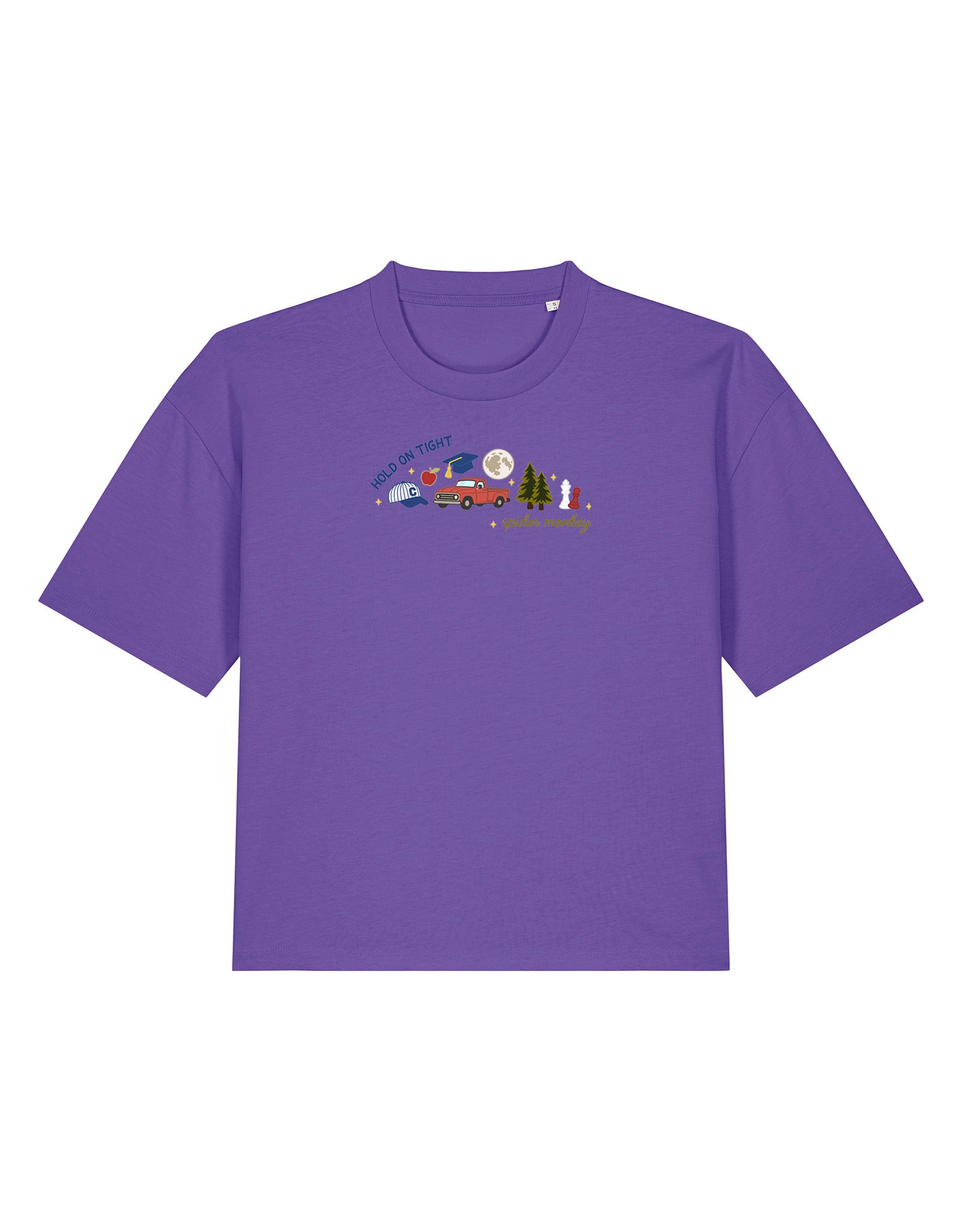 Forks Embroidered Boxy Organic Cotton Tee