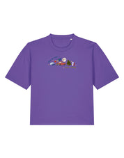 Forks Embroidered Boxy Organic Cotton Tee