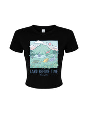 Dinosaurs Printed Micro Rib Baby Tee