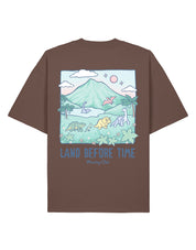 Dinosaurs Printed Oversized Organic Cotton Tee