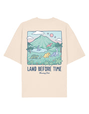 Dinosaurs Printed Oversized Organic Cotton Tee
