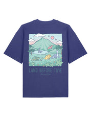 Dinosaurs Printed Oversized Organic Cotton Tee