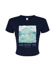 Dinosaurs Printed Micro Rib Baby Tee