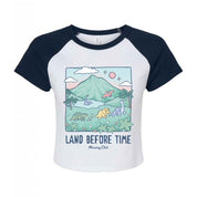 Dinosaurs Printed Micro Rib Raglan Baby Tee