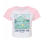 Dinosaurs Printed Micro Rib Raglan Baby Tee