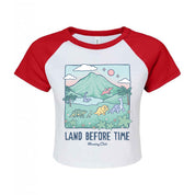 Dinosaurs Printed Micro Rib Raglan Baby Tee